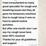 Curing the Chronic Asthmatic Cough with Homeopathic Treatment – A feedback